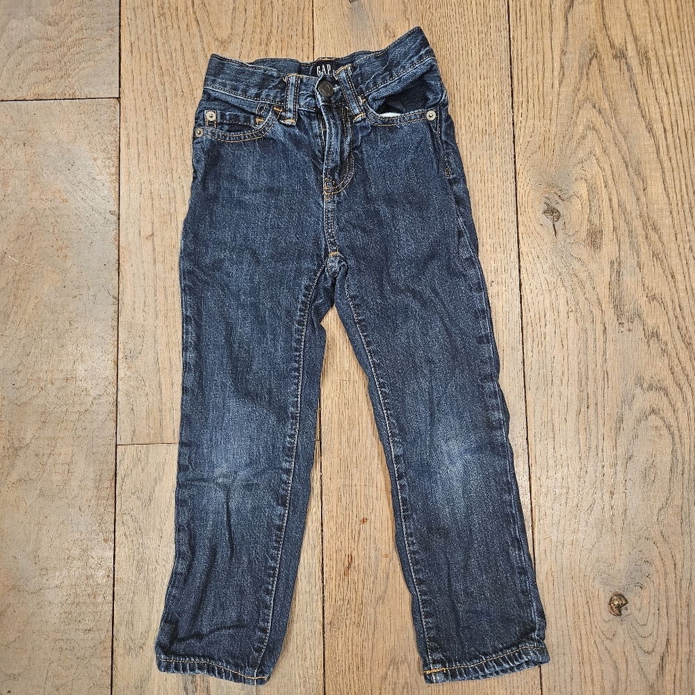 GAP Kids Skinny Jeans Size 5 - Classic Adjustable Waist Dark Wash Denim